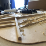 Guitar - Brace Shaping Closeup 1
